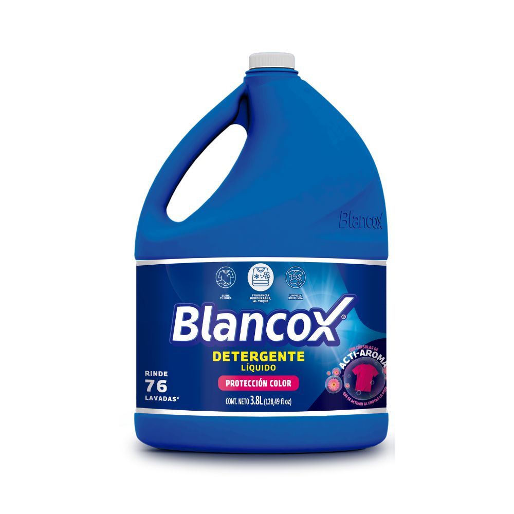 Detergente líquido BLANCOX protección color limpieza profunda (3800 ml)