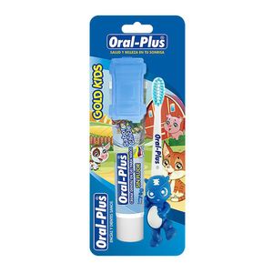 Cepillo de dientes ORALPLUS gold kids + crema dental (1 und)