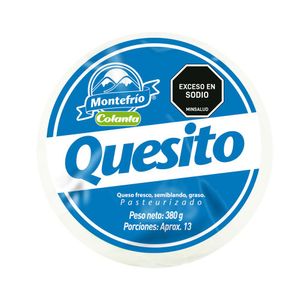 Quesito MONTEFRIO fresco semiblando graso (380 gr)