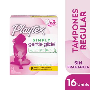 Tampones PLAYTEX digitales regular, sin fragancia (16 und)