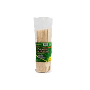 Tenedor Madera El Sol x 20 und