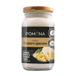 Salsa cuatro quesos Pomona blanca (236 gr)