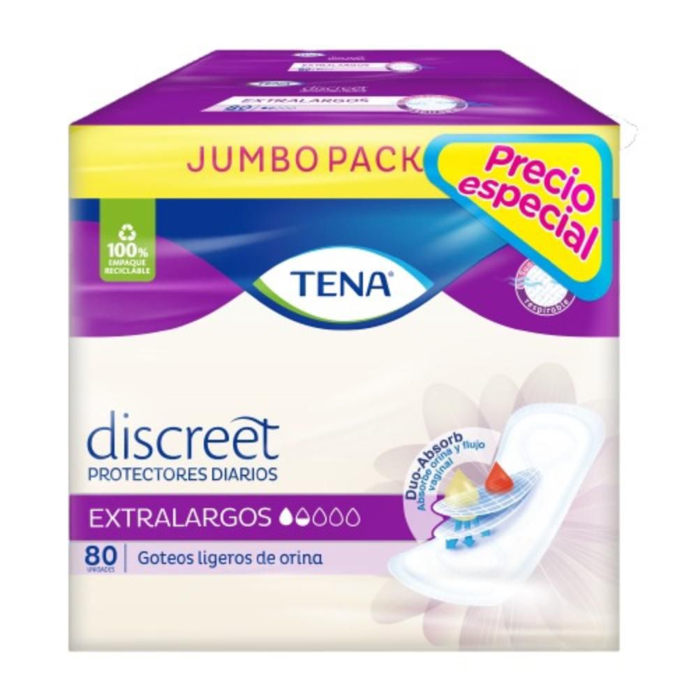 Protectores Tena Discreet diarios extralargos (160 und)