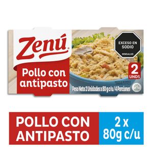 Pollo ZENU con antipasto lata x2und (160 gr)