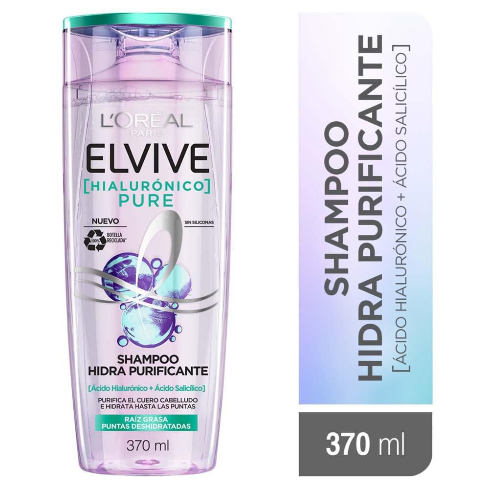 Shampoo Elvive hidra purificante pure (370 ml)