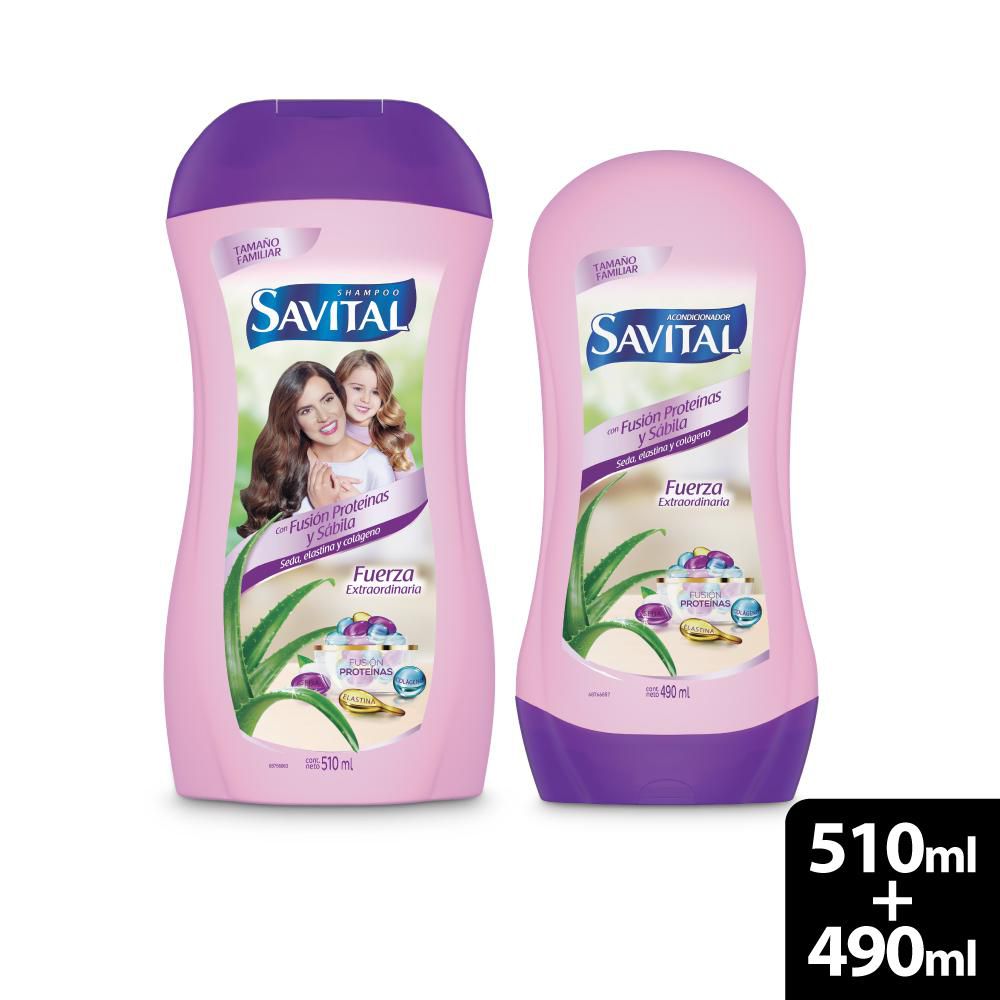 Shampoo Savital fusión proteínas y sábila (1000 ml)