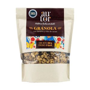 Granola AUTOR banano cacao (360 gr)