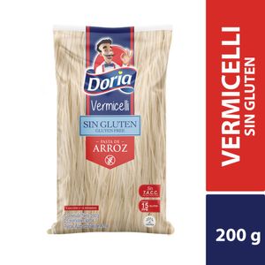 Pastas DORIA vermicelli sin gluten arroz (200 gr)