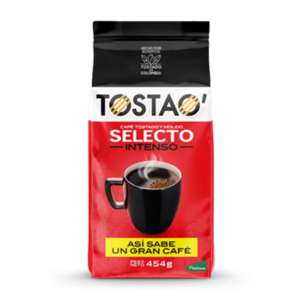 Café TOSTAO intenso tostado y molido (454 gr)