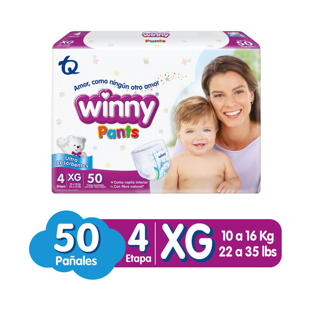 Pañales Winny pants 4XG (50 und)