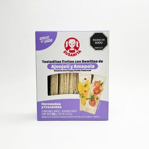 Tostadas finitas Susanita semillas de ajonjolí y amapola x120g