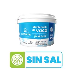 Mantequilla de vaca SAN MARTIN artesanal sin sal (480 gr)