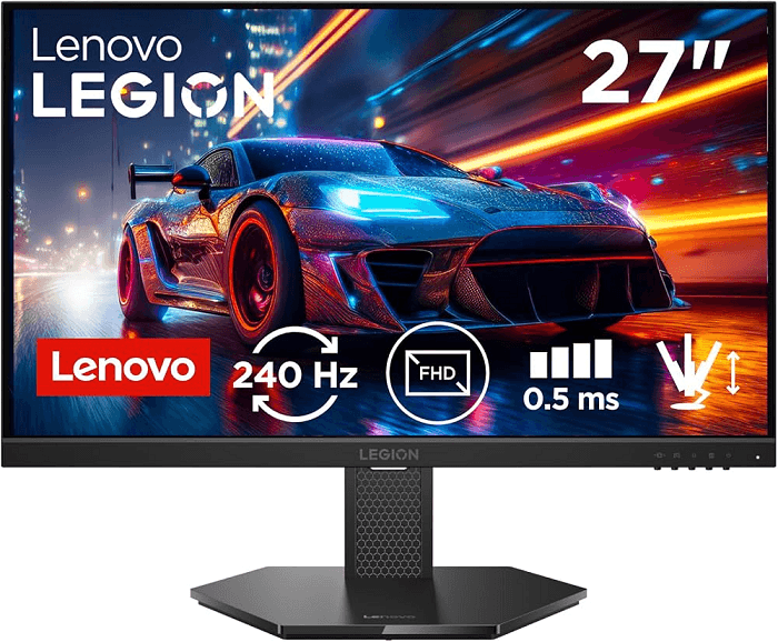 Monitor Lenovo Legion 27" R27-10 Fhd 240hz 0.5ms Hdmi Displayport