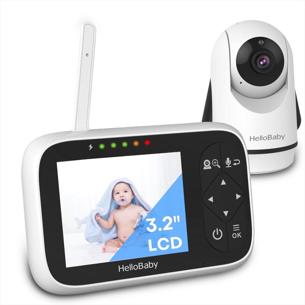 Monitor De Video Para Bebé Hellobaby Hb6336 De 3.2 Pulgadas Blanco