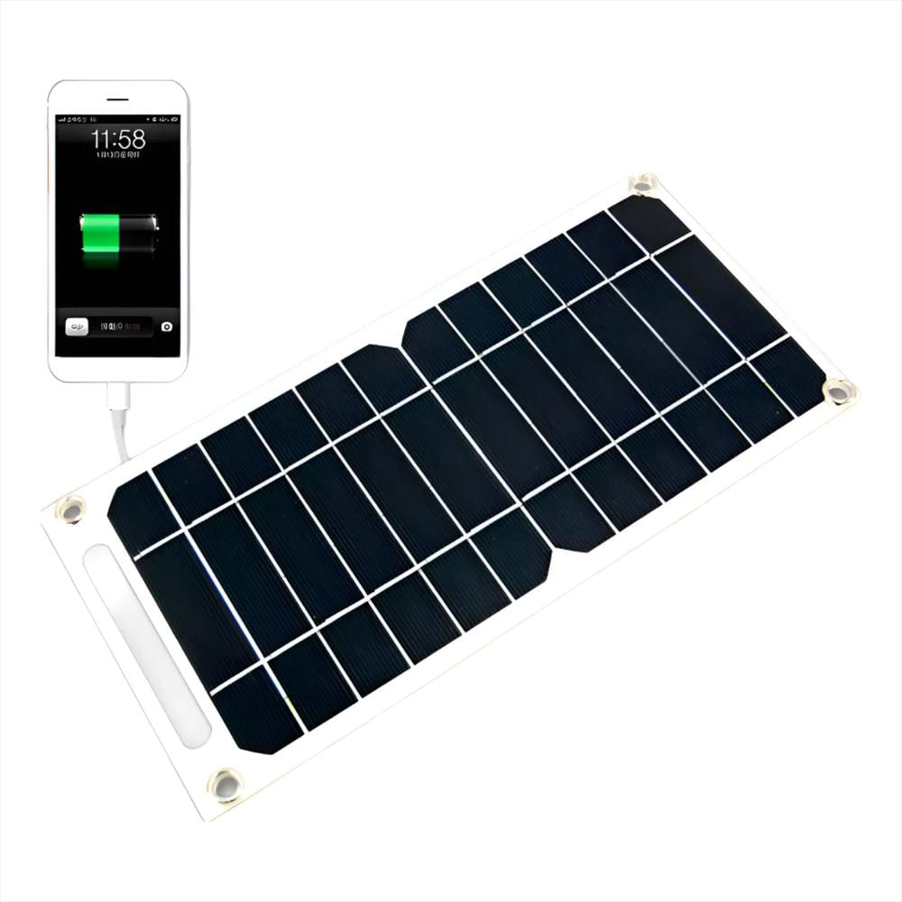 Panel Solar Portatil Con Salida Usb 5V Cargador De Celular