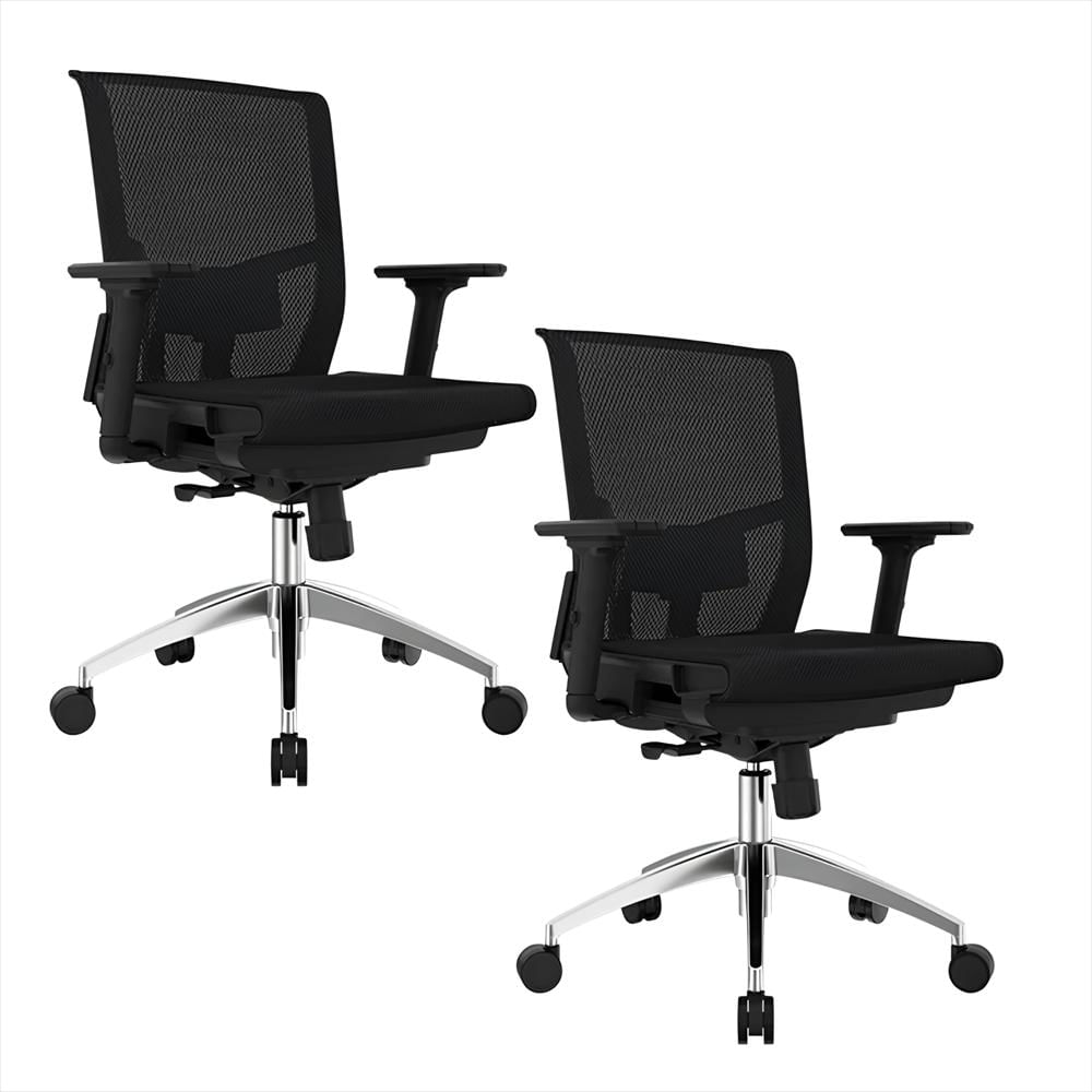 Set X2 Sillas De Oficina Delphi Mesh Tipo Gerente