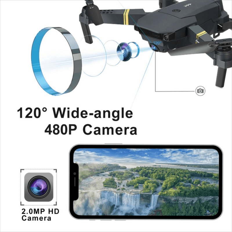 Drone Wifi Cámara 720hd Cámara Giratoria Estabilizador 998