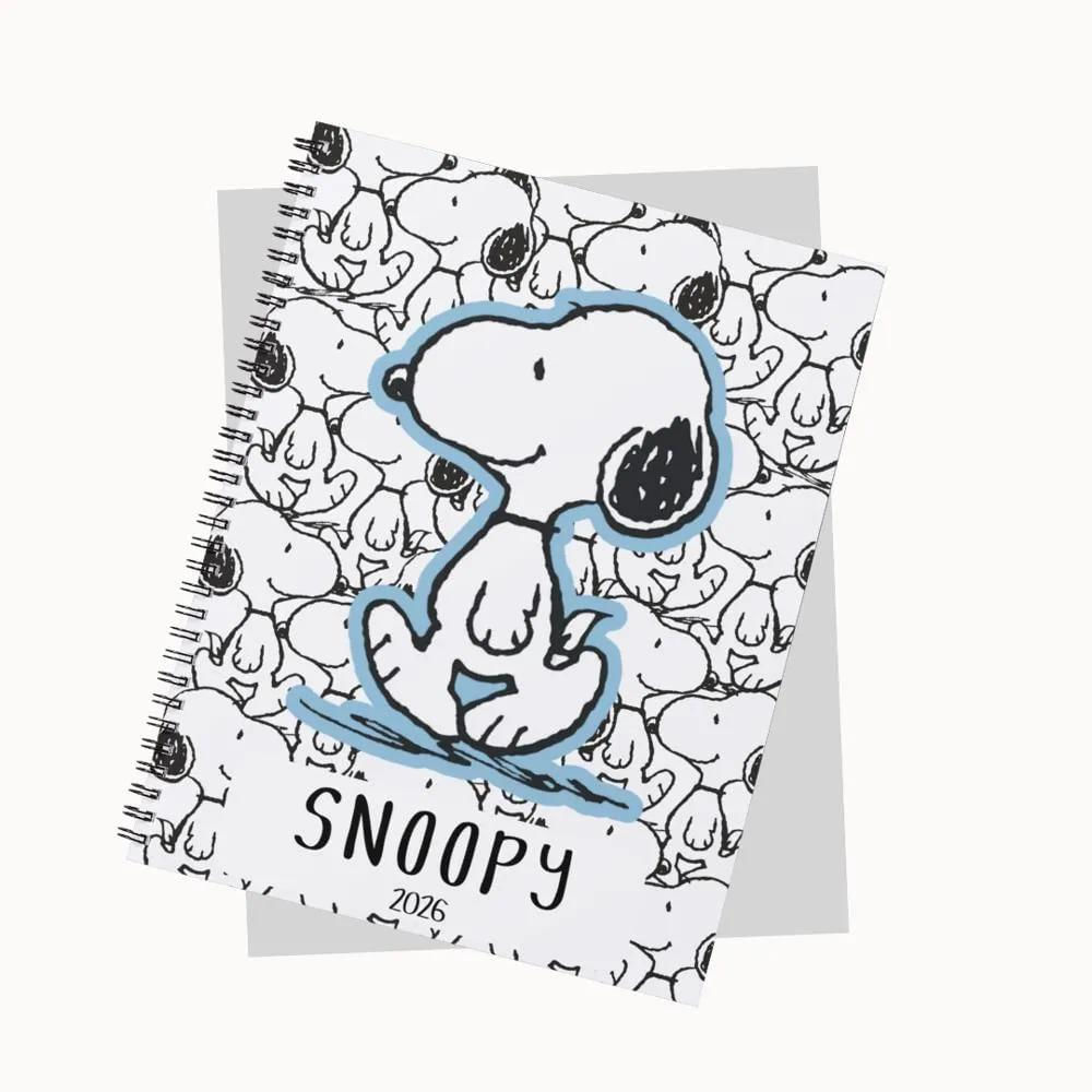 Cuaderno Pasta Dura Snoopy Blanco