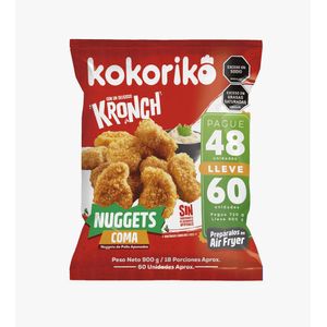 Oferta Nuggets KOKORIKO Pague 48 Lleve 60 (900 gr)