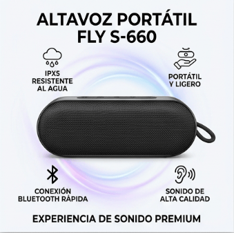 Parlante Fly S-660 Negro