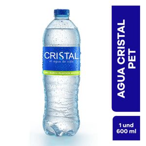 Agua CRISTAL sin gas botella (600 ml)