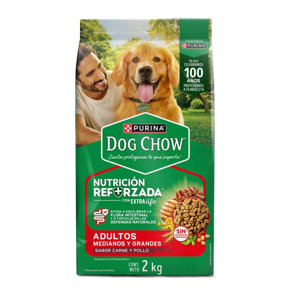 Comida para perros PURINA DOG CHOW adulto medianos y grandes (2000 gr)