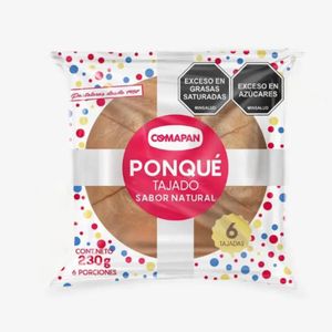 Ponque COMAPAN Tajado (230 gr)