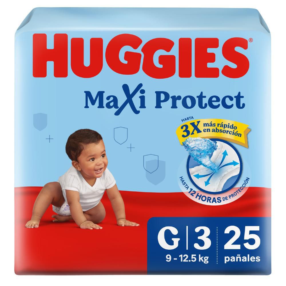 Pañales Huggies maxi protect (25 und)