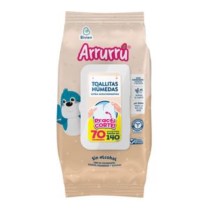 Toallitas húmedas ARRURRU sin alcohol, para bebés (70 und)