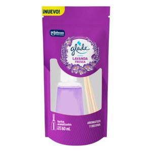 Aromatizante GLADE varitas lavanda fresca (60 ml)