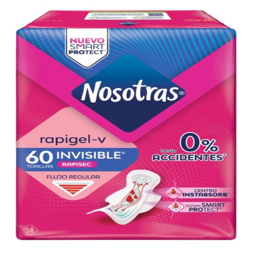Toallas Nosotras Invisible Rapigel (60 und)
