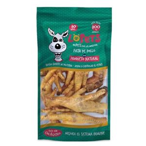 Snack para perros LOPETS patas de pollo (100 gr)