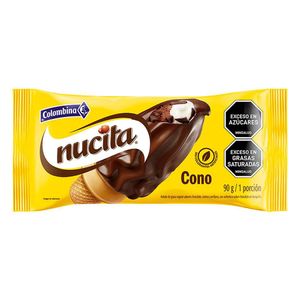 Cono helado NUCITA avellana y crema cubierta chocolate (90 gr)