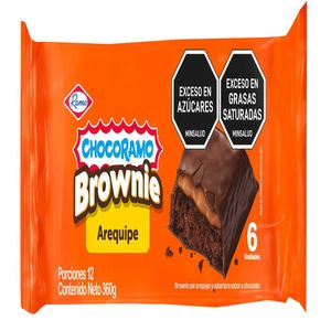 Brownie CHOCORAMO Arequipe Cobertura Chocolate (360 gr)