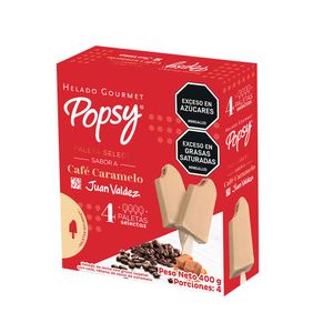 Paletas POPSY café caramelo pack x4und (400 gr)