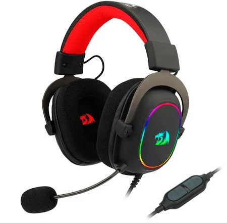 Diadema Gamer Redragon Zeus X H510-RGB Negro con sonido envolvente, micrófono de alta fidelidad