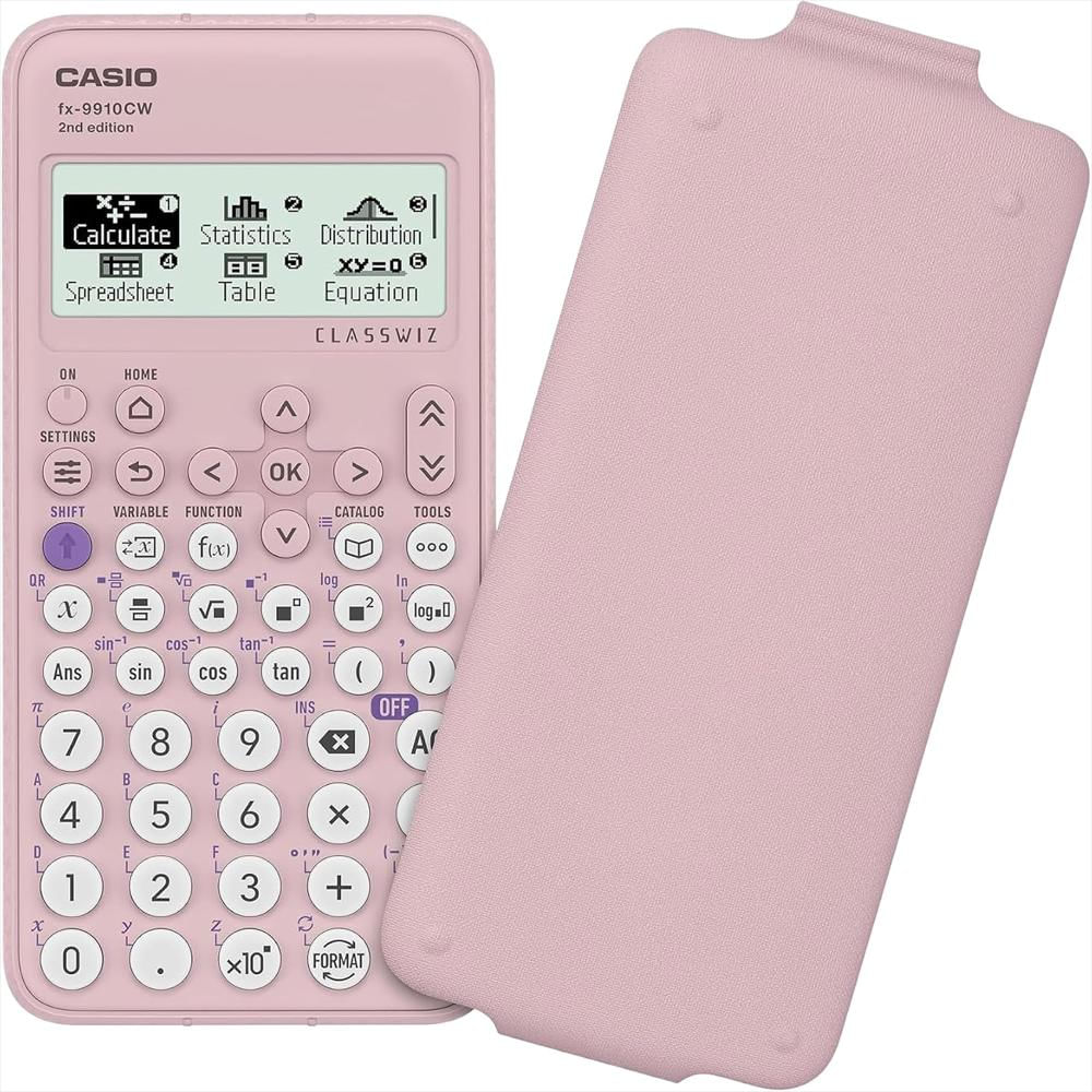 Calculadora Científica Avanzada Casio Fx 9910Cw 2Nd Edition Rosa 552 Funciones