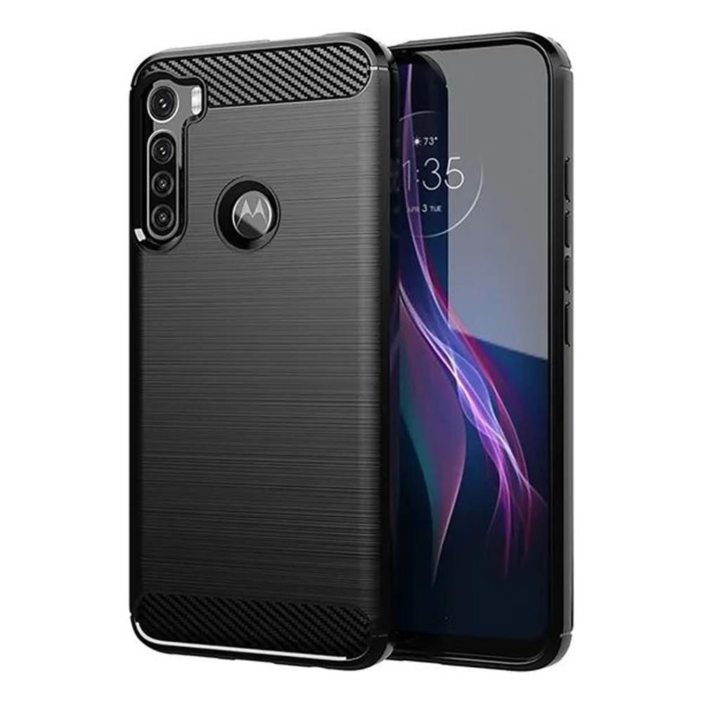 Funda Tipo Carbono Para Celular Motorola One Fusion Plus