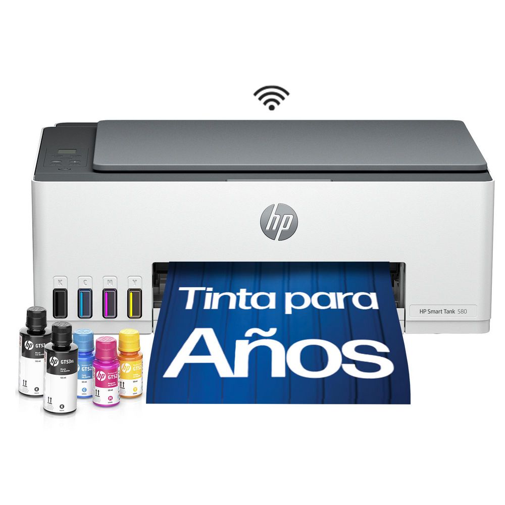 Impresora multifuncional HP Smart tank Blanco 580