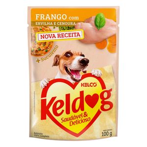 Alimento Keldog Humedo Perros Pollo Guisantes (100 gr)