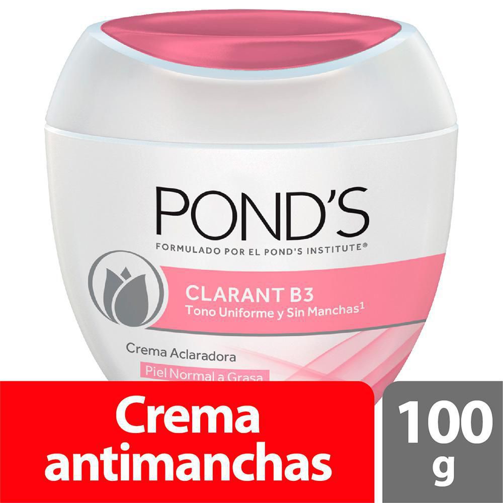 Crema facial PONDS clarant B3 para piel grasa (100 gr)