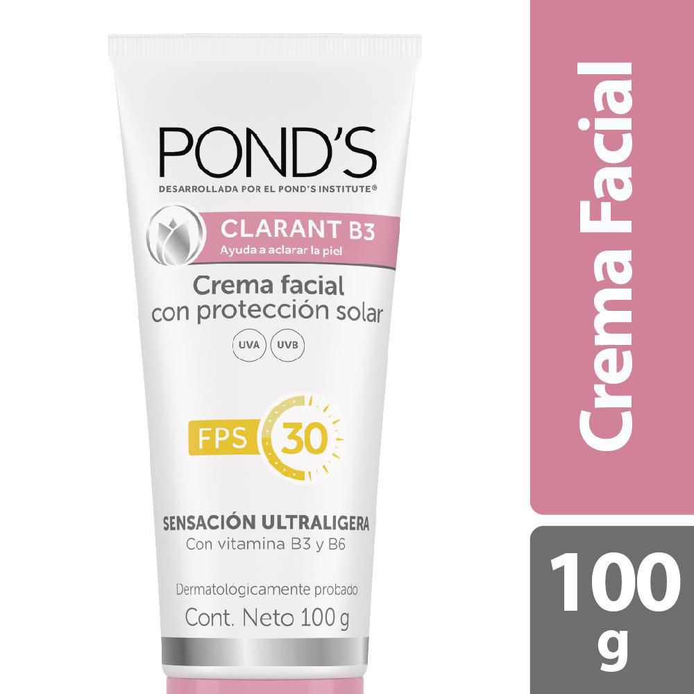 Crema facial PONDS clarant B3 FPS 30 (100 ml)