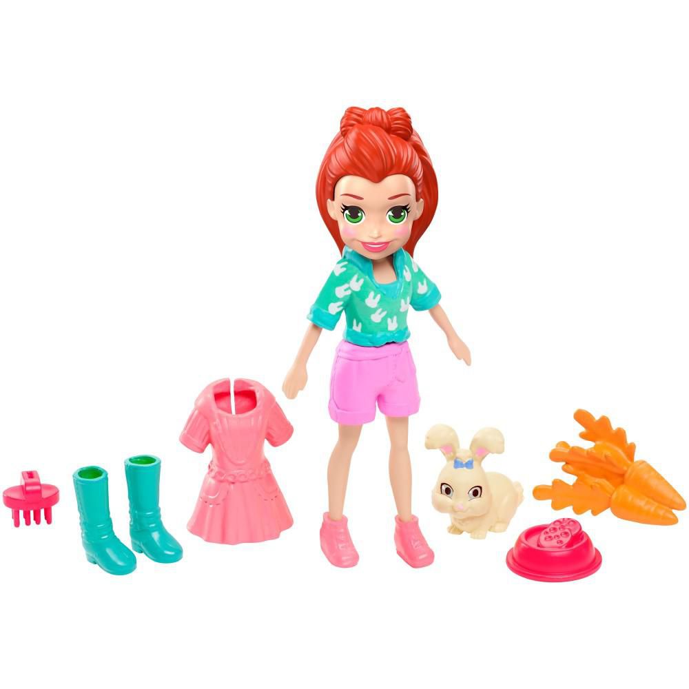 Muñeca Lila y su Conejito POLLY POCKET