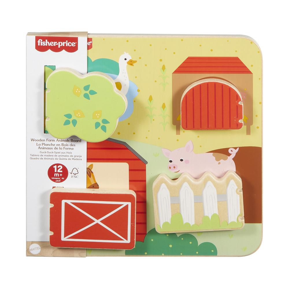 Juguete Pista Tablero Animalitos Madera FISHER PRICE