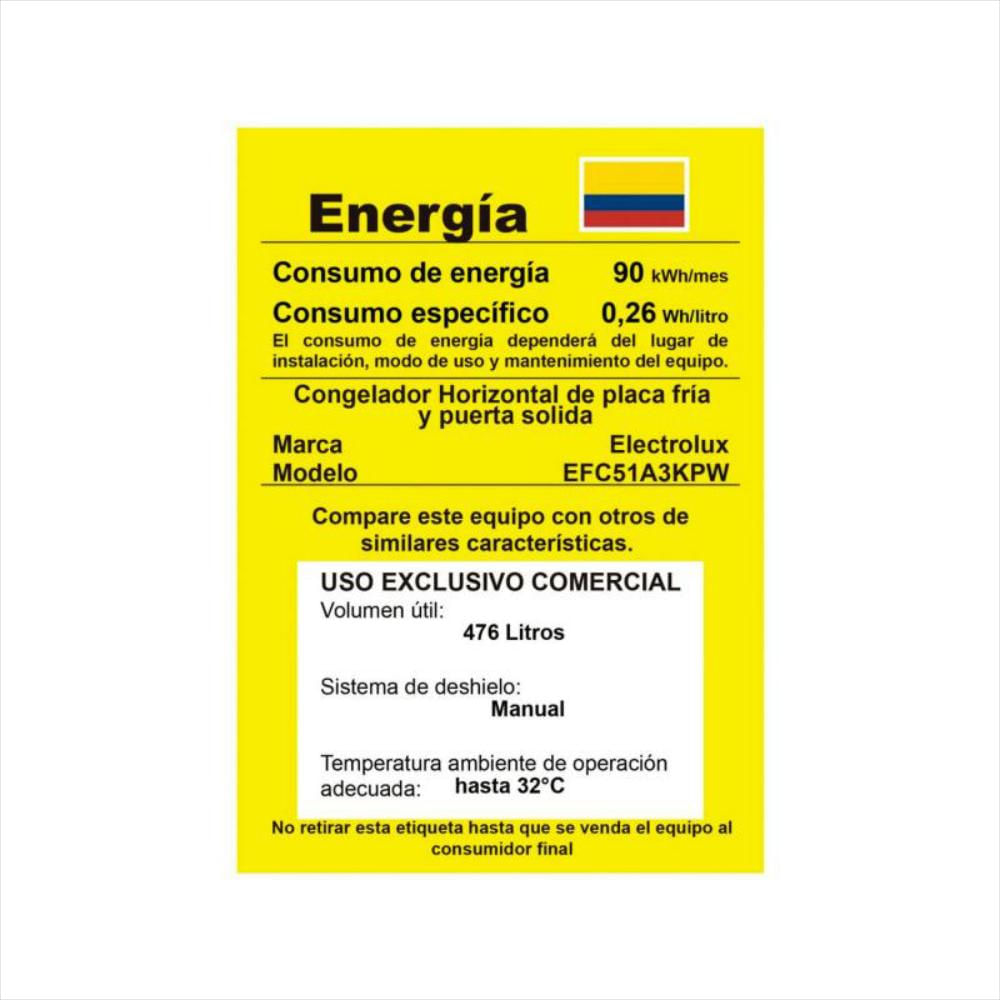 Congelador Horizontal Electrolux 510 Ltr Dual EFC51A3KPW img #2