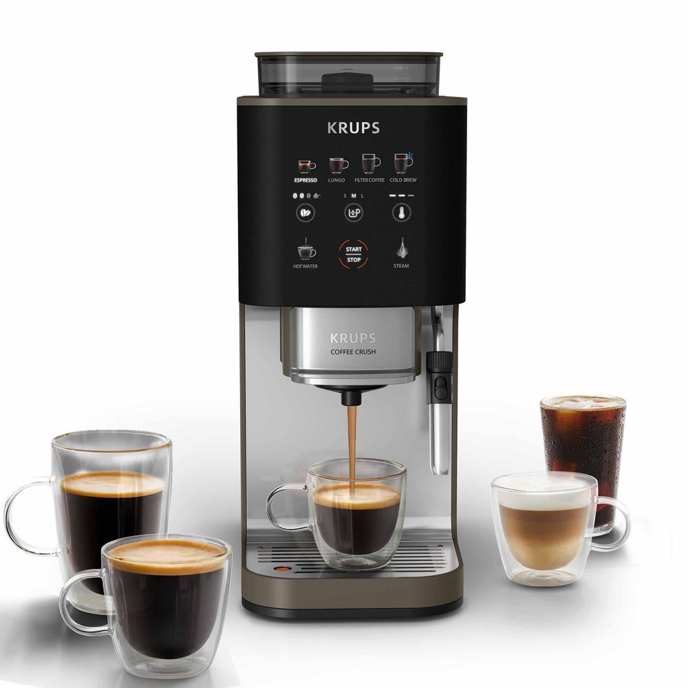 Cafetera Coffee Crush Experience KRUPS Automática Gris 8010001512