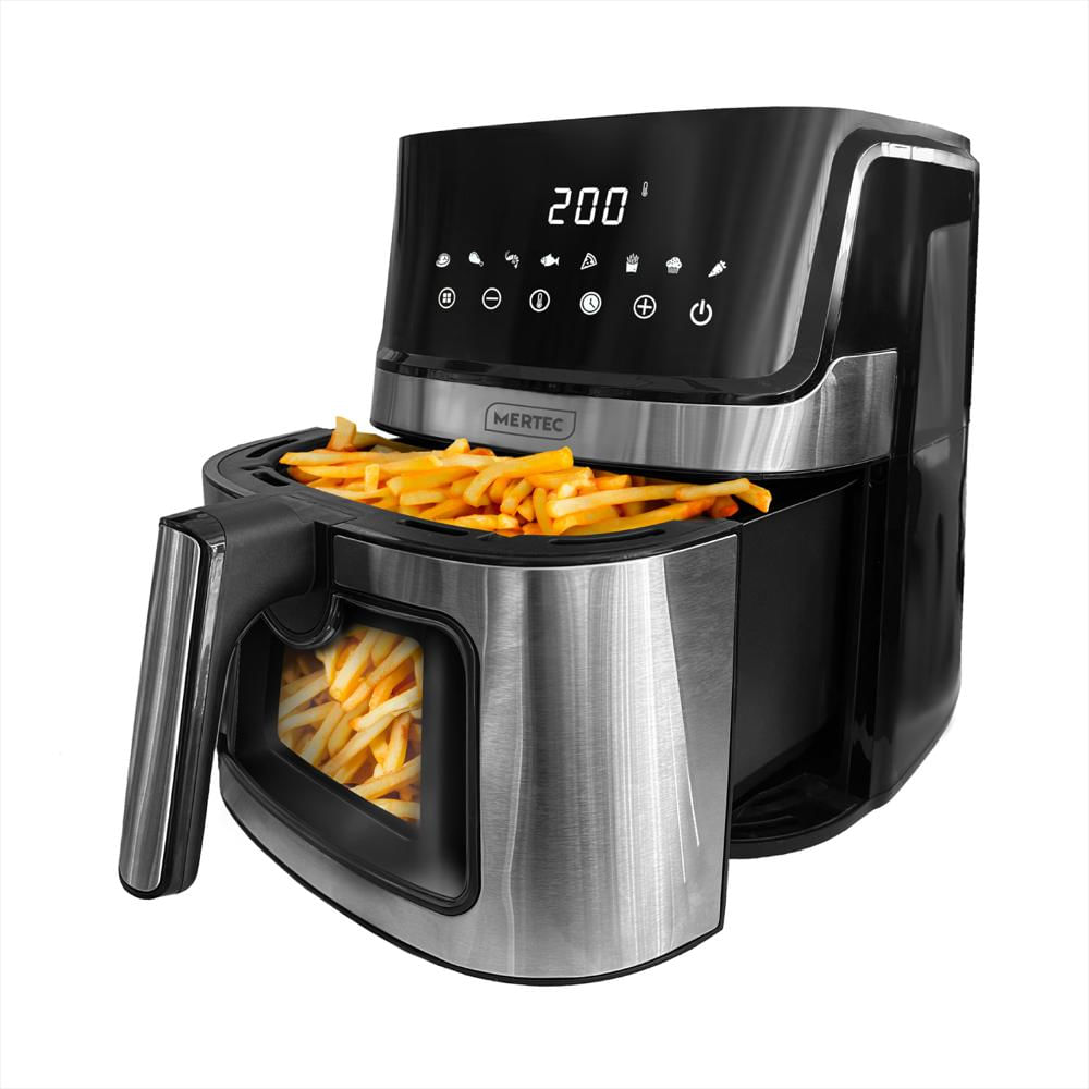 Freidora De Aire Digital Mertec 6.5L Con Visor Y Pantalla Tactil