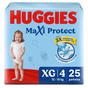 Pañales HUGGIES maxi protect (25 und)