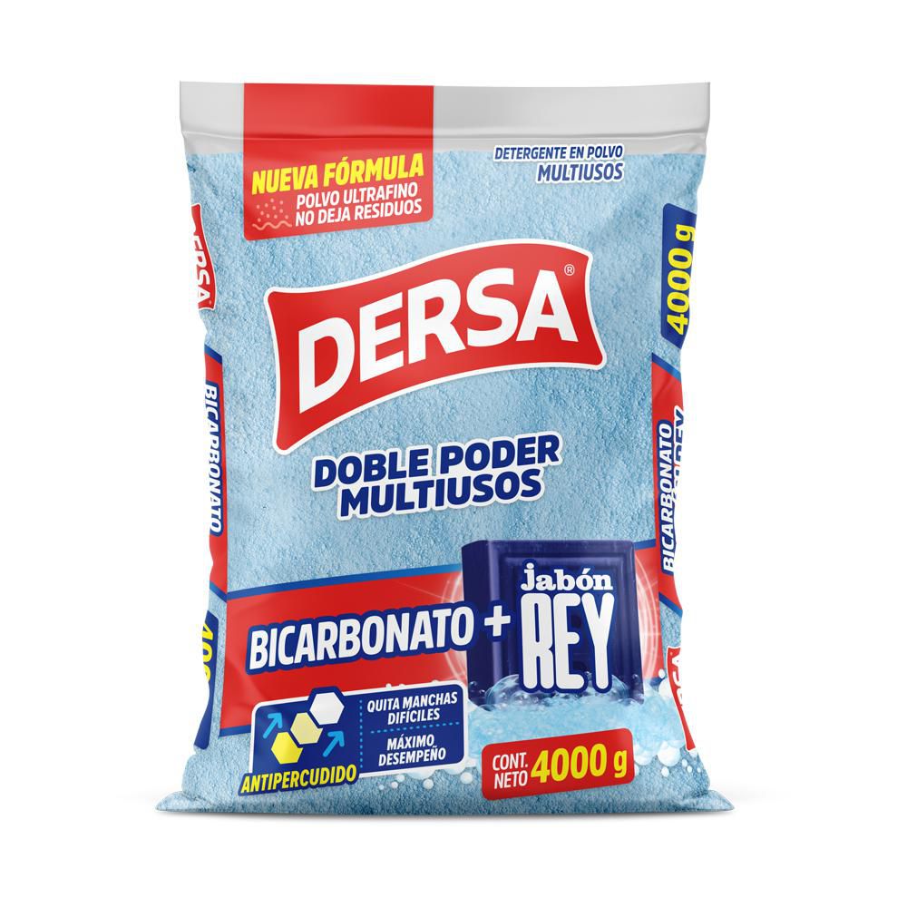 Detergente en polvo DERSA multiusos bicarbonato (4000 gr)