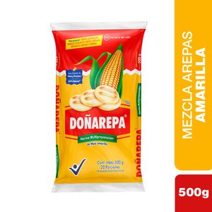 Harina DONAREPA precocida de maíz amarillo (500 gr)